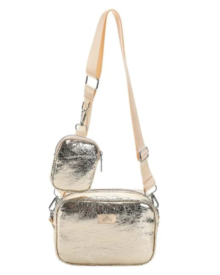 "Crossbag with Metalic Effects"