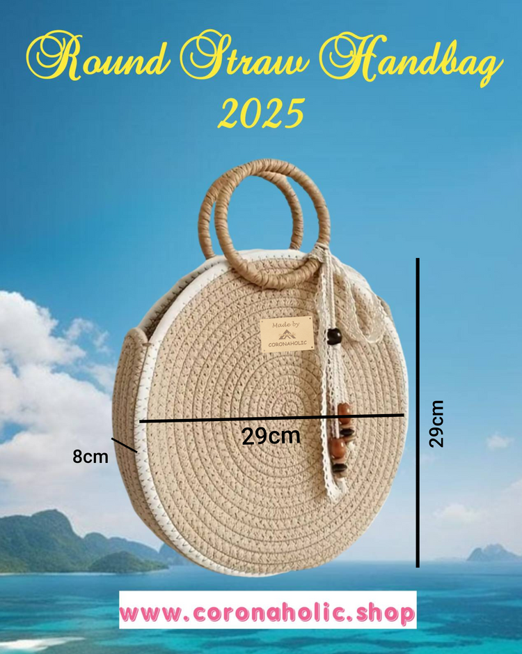 "Round Straw Handbag 2025"