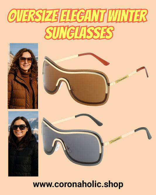 "Oversize Elegant Winter Sunglasses"