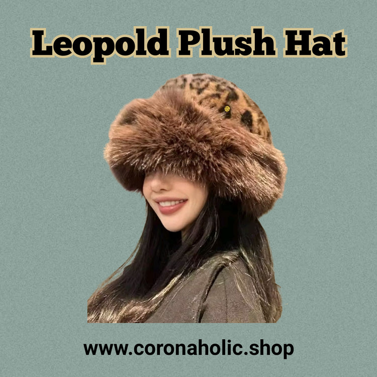 "Leopard Plush Hat"