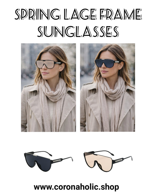 "Spring Lage Frame Sunglasses"
