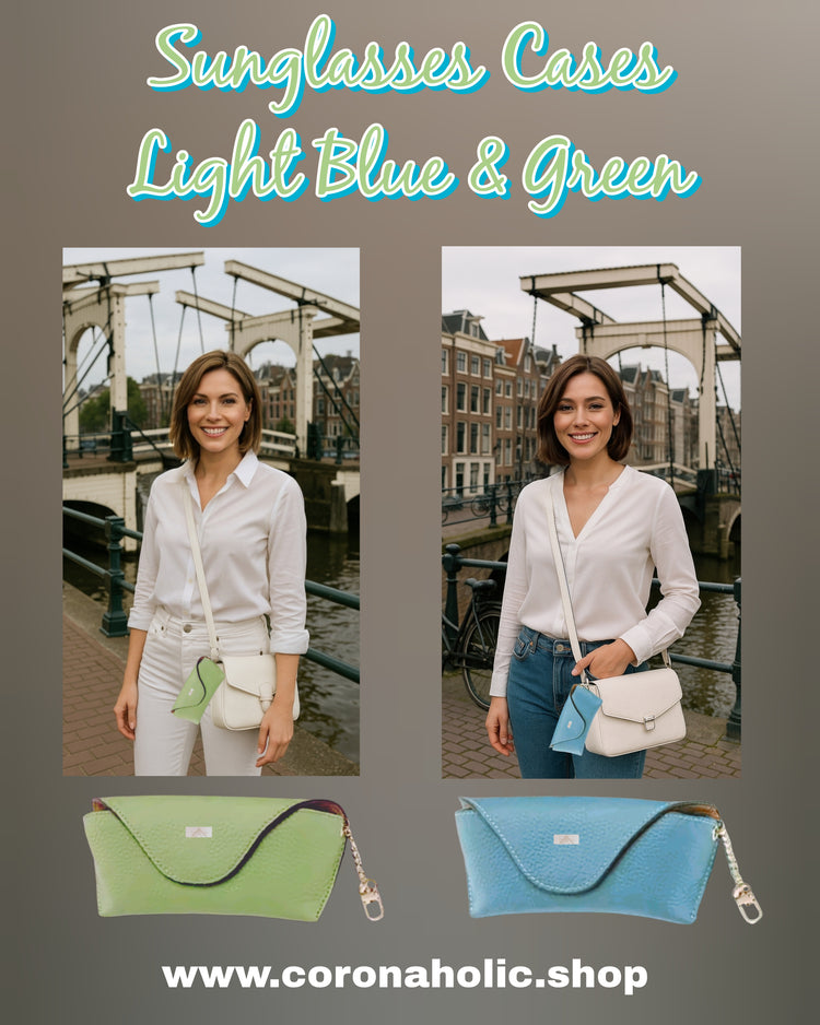 "Sunglasses Cases Blue & Green"