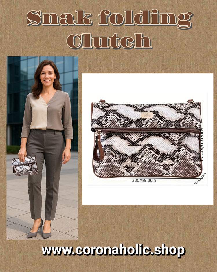 "Snake folding Clutch"