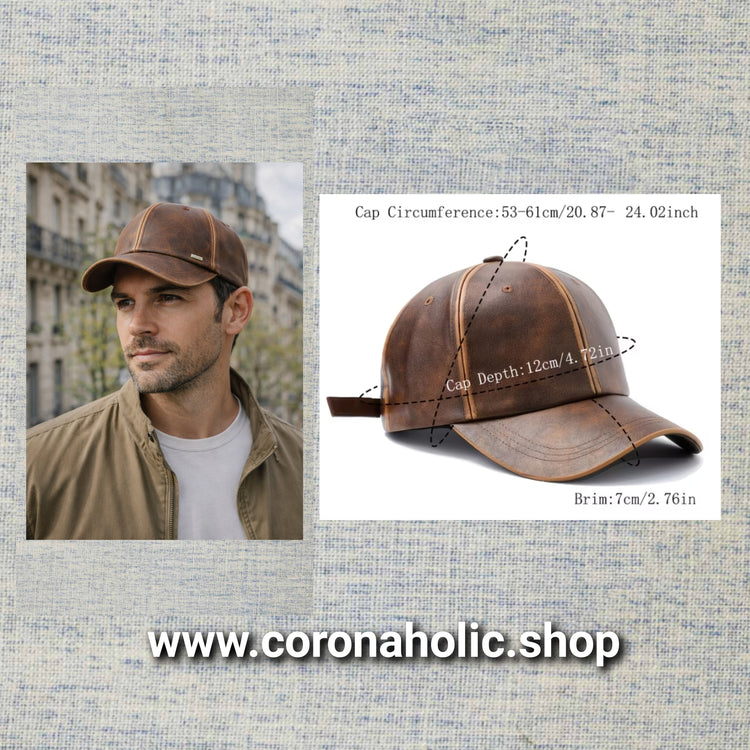 "Trendy Faux Leather Caps"