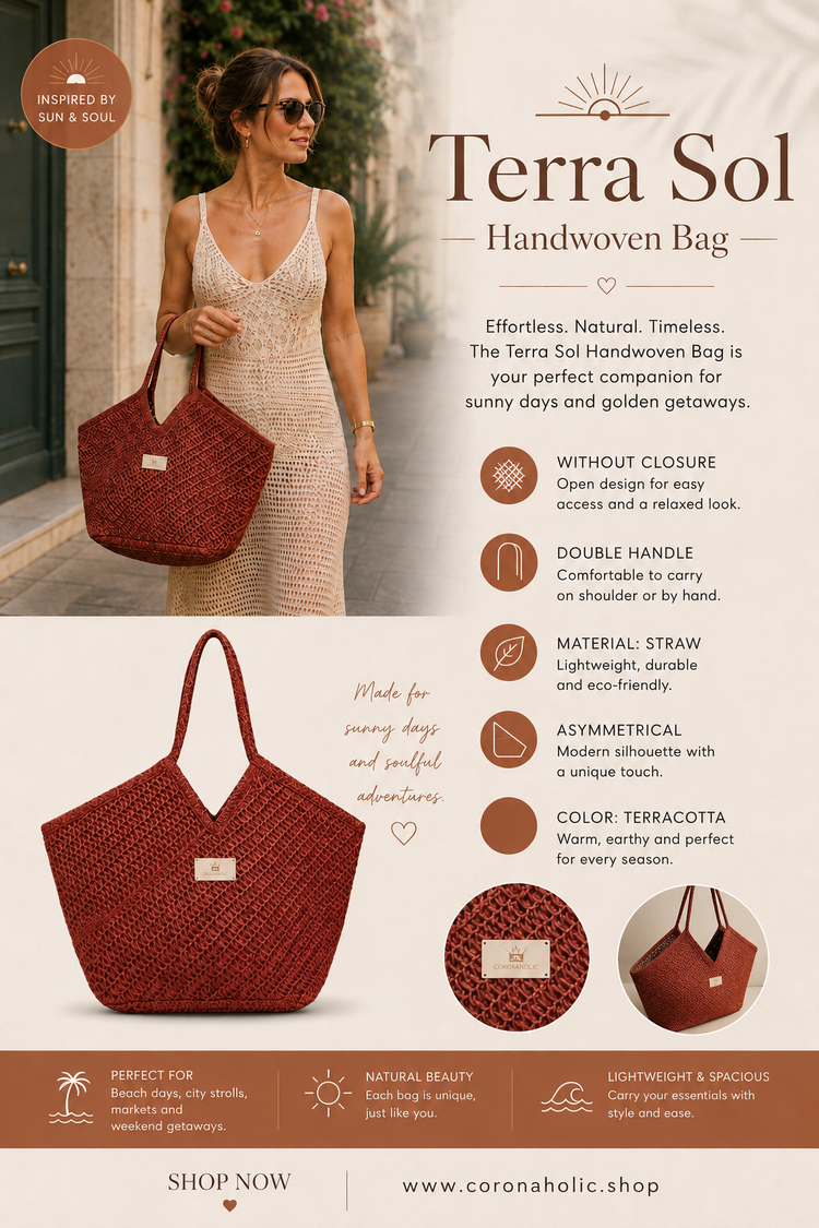 "Terra Sol Handwoven Bag"