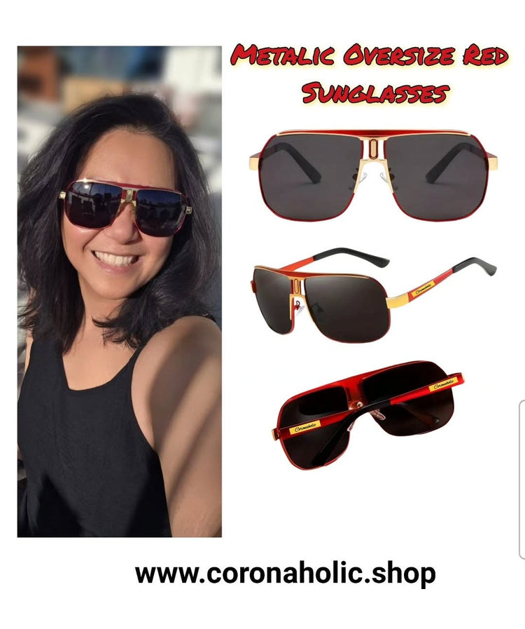 "Metalic Oversize Sunglasses"