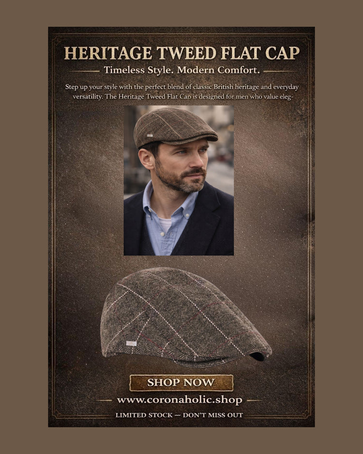“Heritage Tweed Flat Cap”