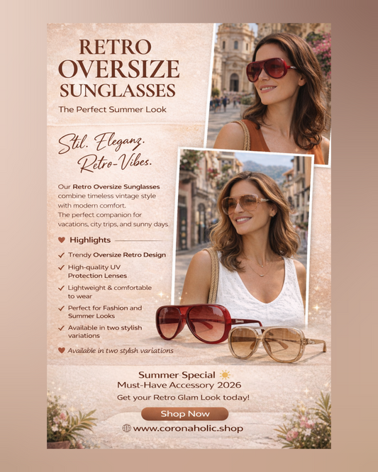 "Retro Oversize Sunglasses"