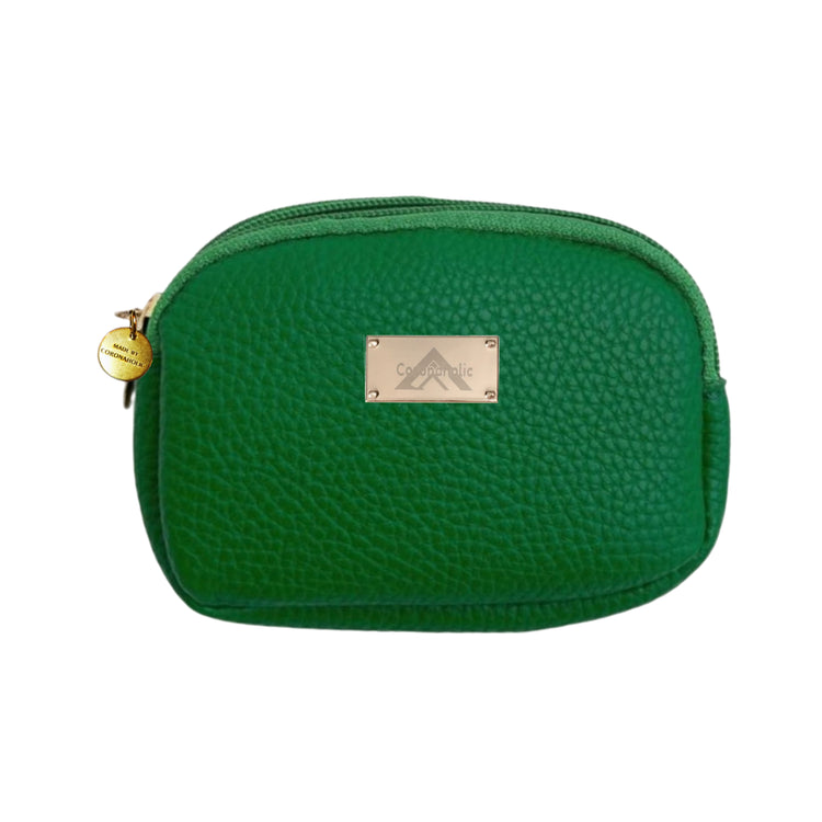 "Double Pocket Zip Wallet" with our patented Label on it