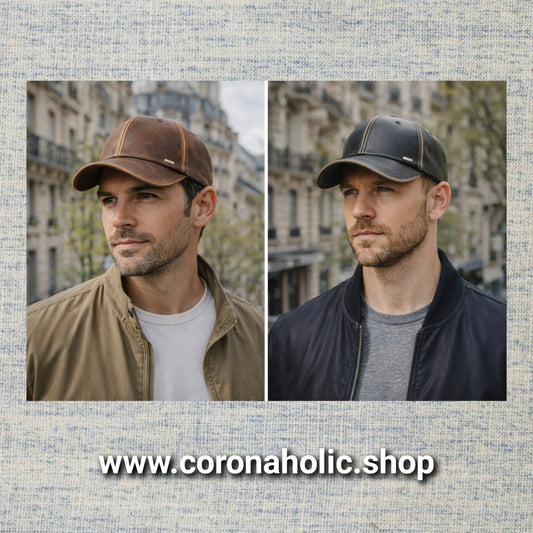 "Trendy Faux Leather Caps"