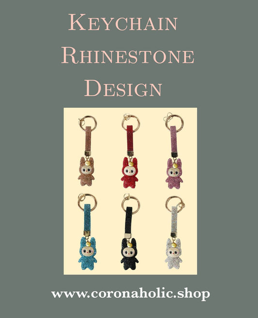 "Keychain Rhinestone Design"