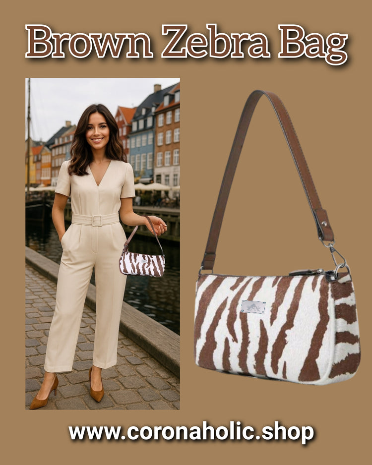 "Brown Zebra Bag"