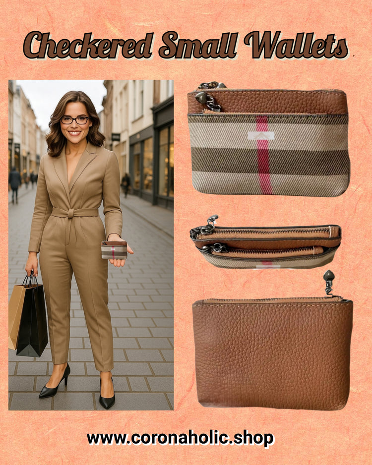 "Checkered Small Wallets"