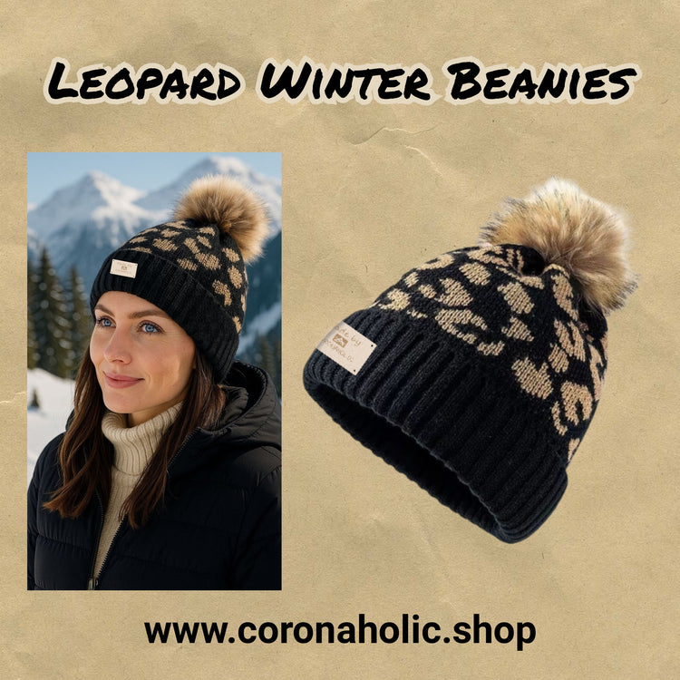 "Leopard Winter Beanies"