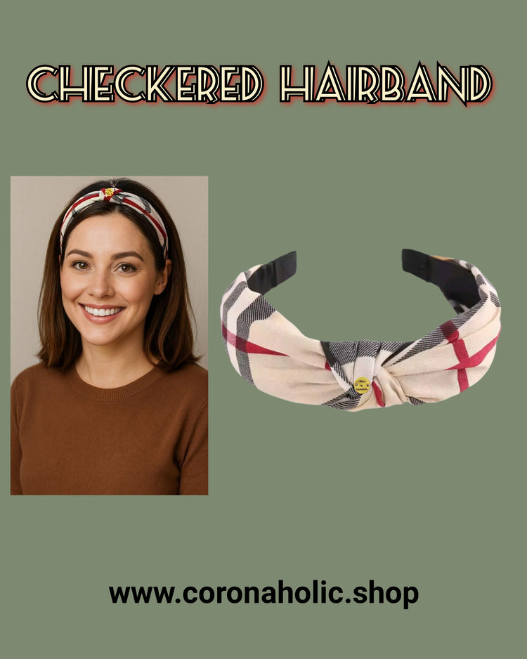 "Checkered Hairband"