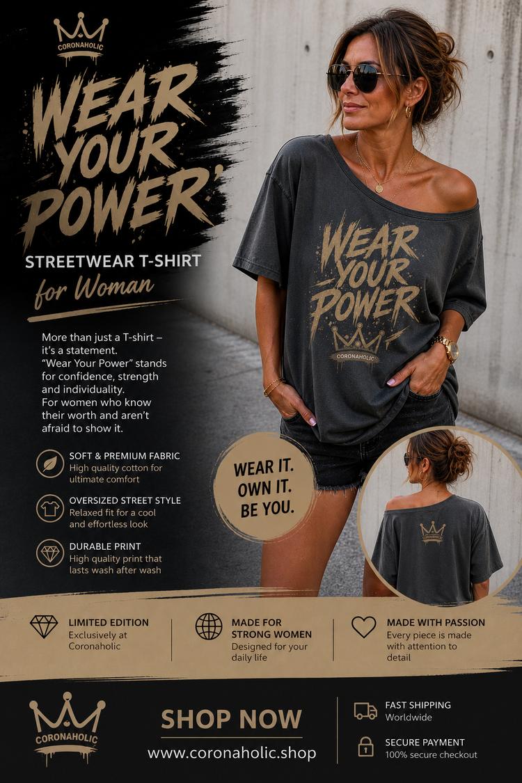 Wear Your Power™ Streetwear T-Shirt for Women