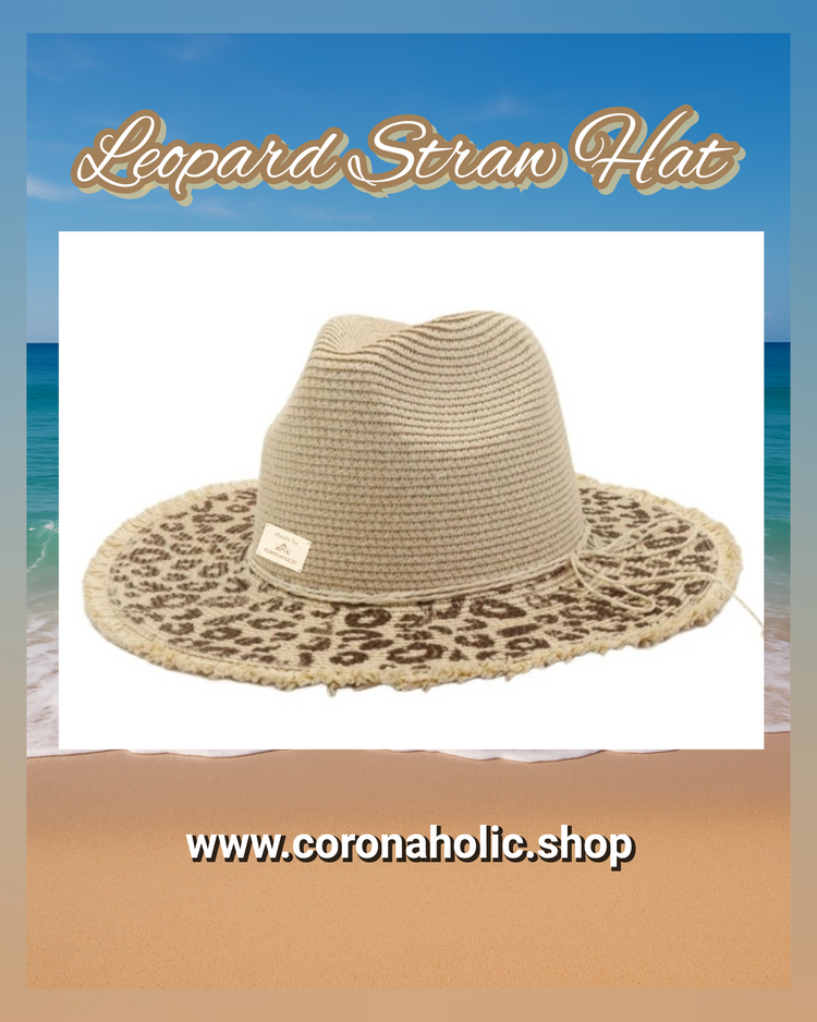 "Leopard Straw Hats"