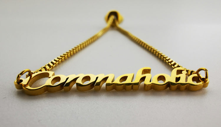 "Stainless Steel Adjustable Bracelets" made by Coronaholic Design&Label