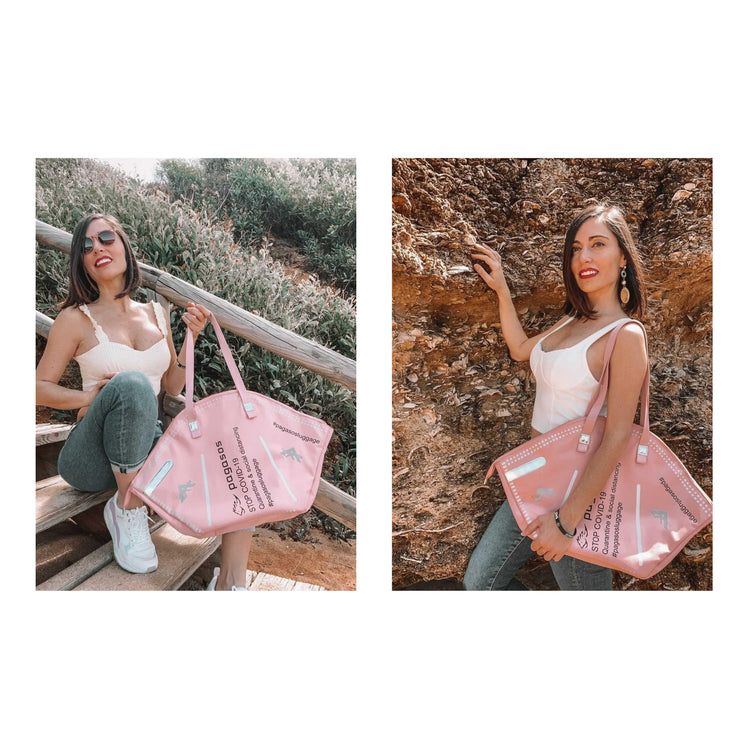 "Summer Mask Bag Style" with our patented Label on it