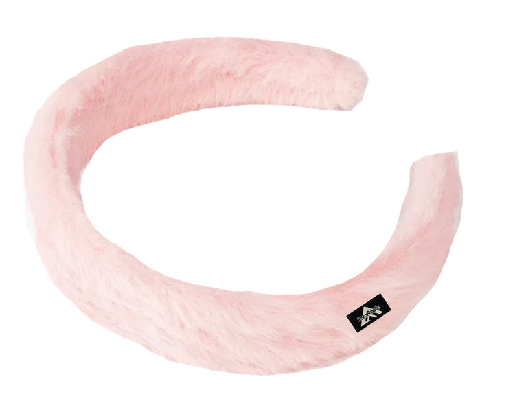 "Fluffy Plush Hairbands" with our patented Label on it