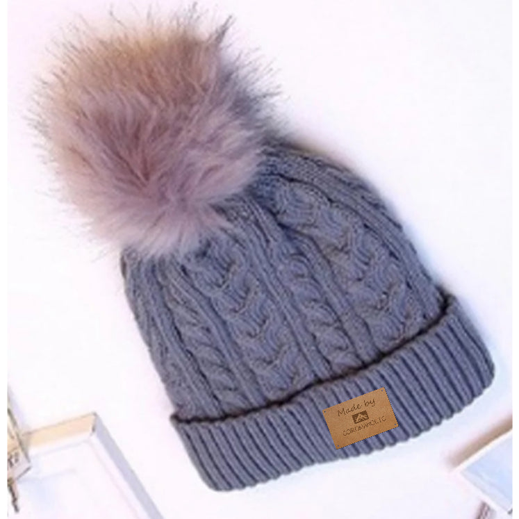 "Fluffy Plush Hood" with our patented Label on it