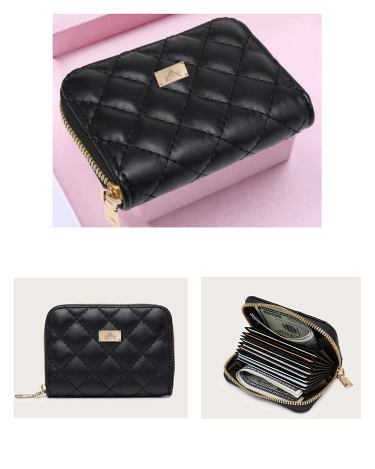 "Black & Red Wallet"
with our patented metal Label on it