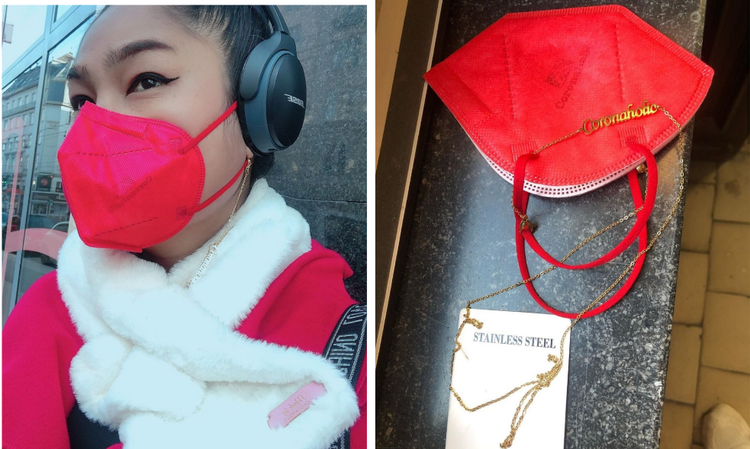 "STAINLESS Mask-Holder" made by Coronaholic