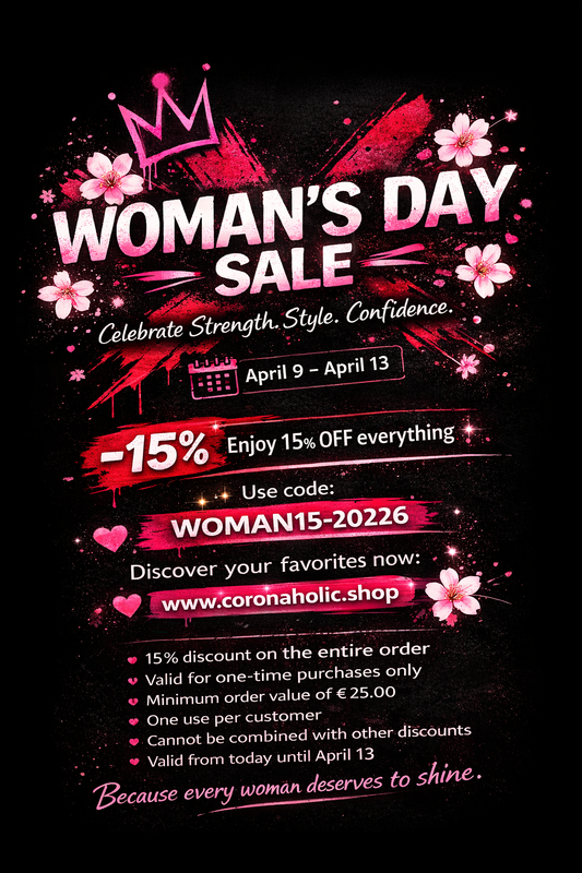 Woman’s Day Sale – 15% Off | Coronaholic Streetwear