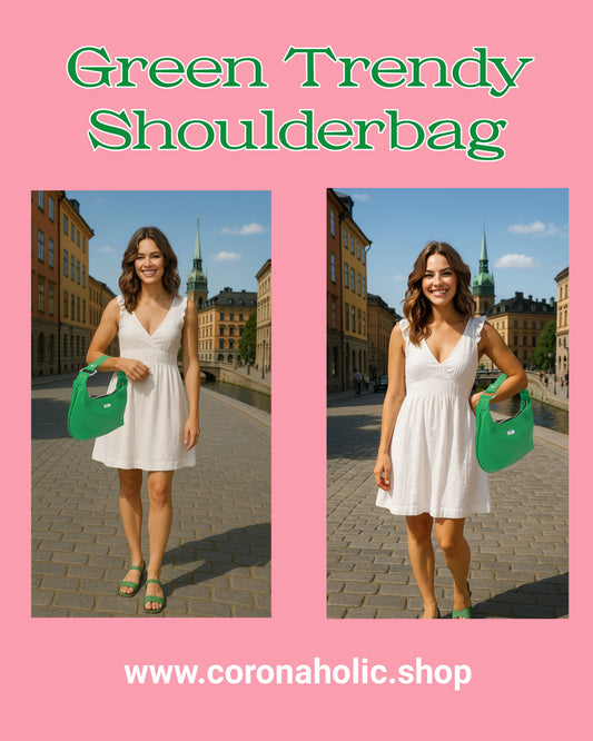 Discover Eco-Friendly Fashion with the Green Trendy Shoulderbag from the New Collection 2026