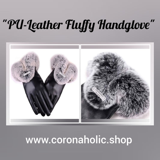 "PU-Leather Fluffy Handglove"