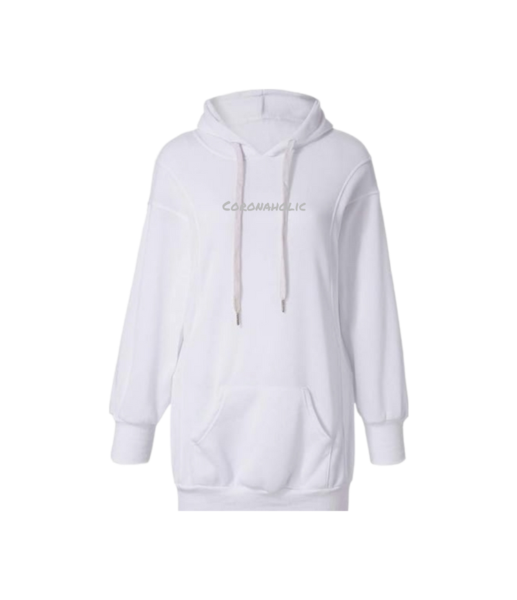 "OVERSIZE White Hoodie" for LADIES and MEN