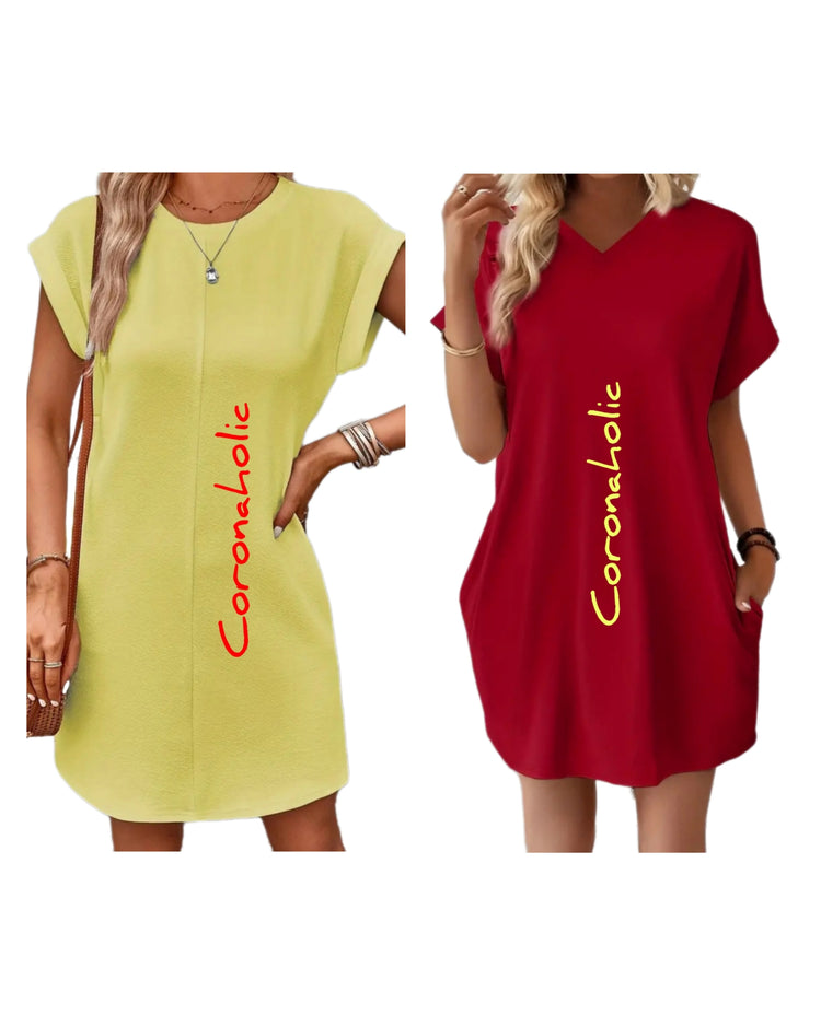 "Shirtdress Yellow-Red"