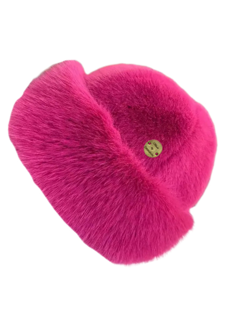 "Plush Faux Hat"