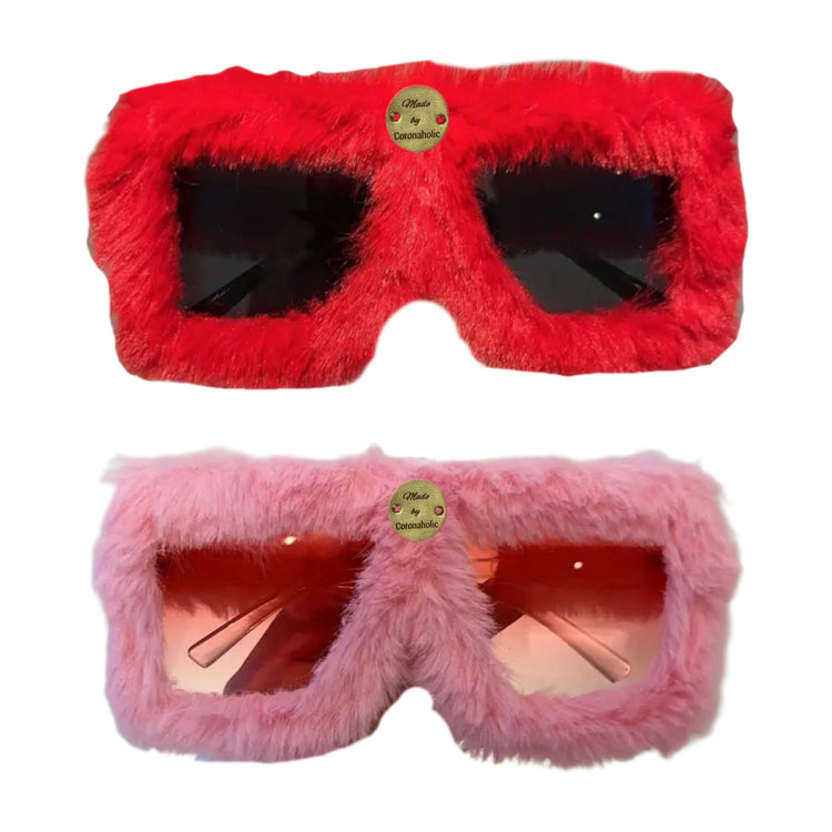 "Oversized Plush Sunglasses"