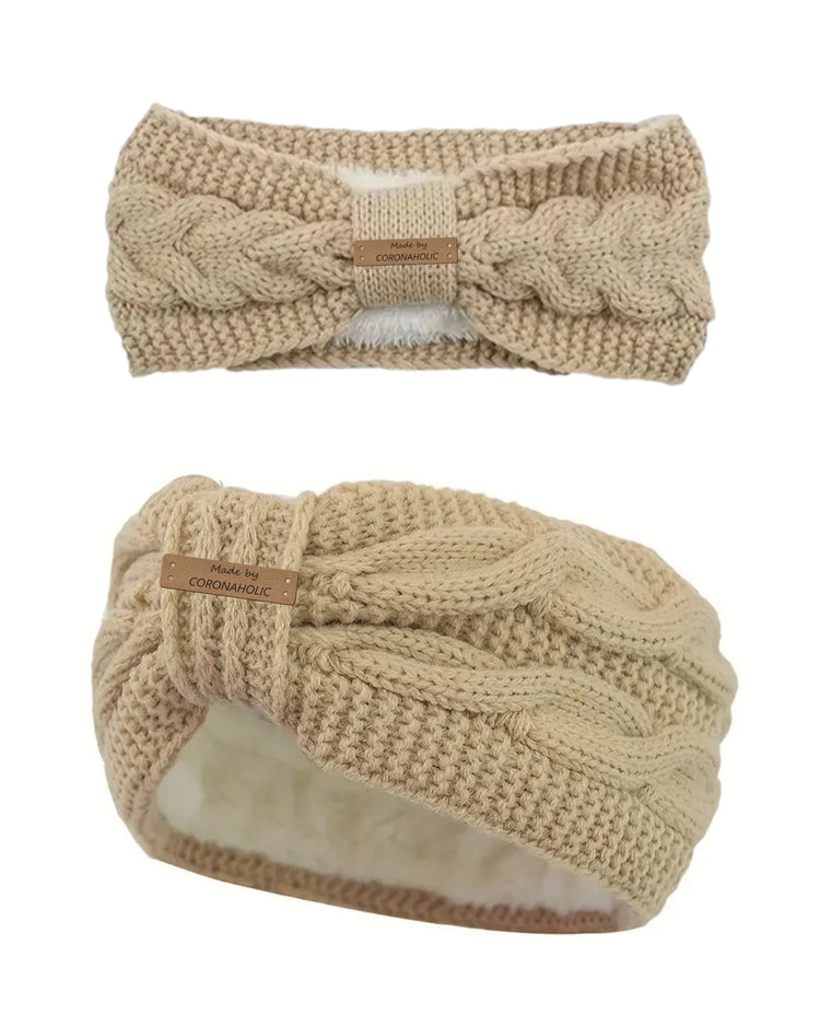 "Winter Fluffy Knitted Headbands"