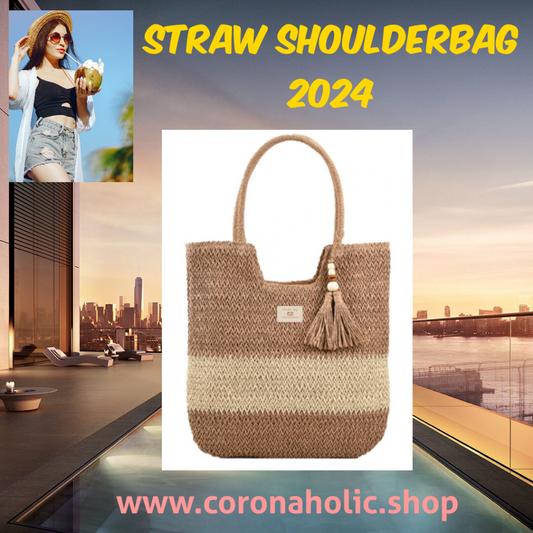 "Straw Shoulderbag Bag 2024"