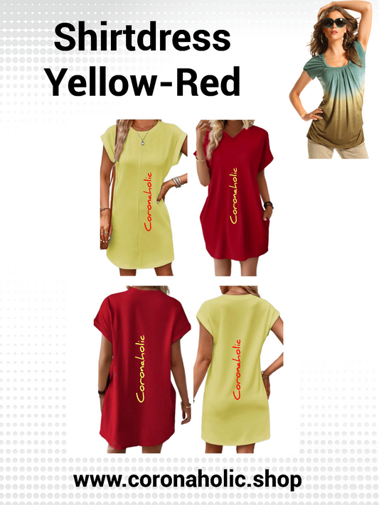 "Shirtdress Yellow-Red"