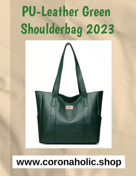 "PU-Leather Green Shoulderbag 2023"