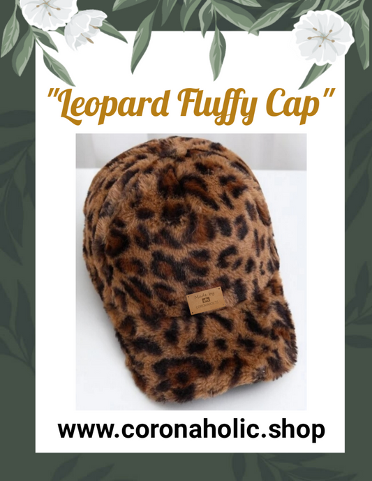 "Leopard Fluffy Cap"