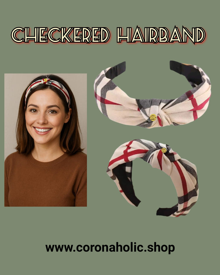 "Checkered Hairband"