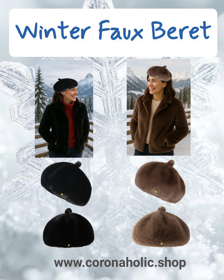 "Winter Beret Faux Hats"