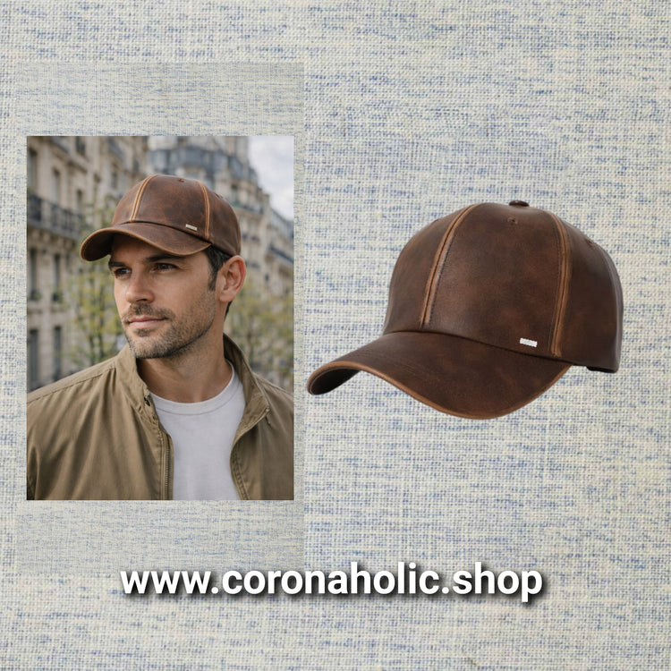 "Trendy Faux Leather Caps"