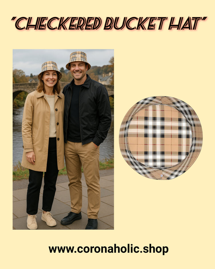 "Checkered Bucket Hat"