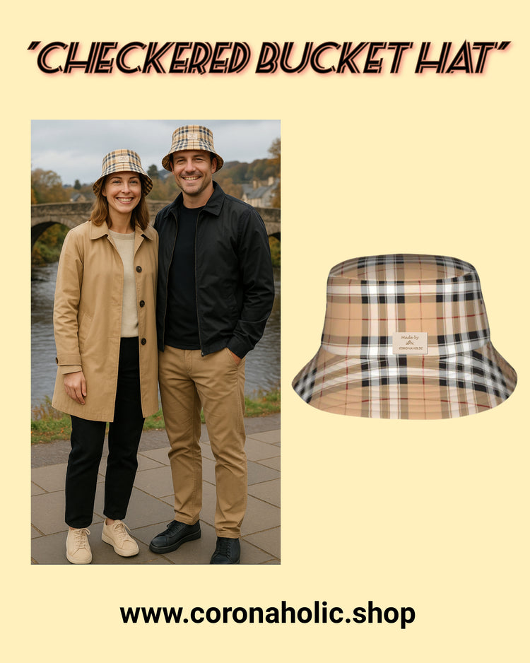 "Checkered Bucket Hat"