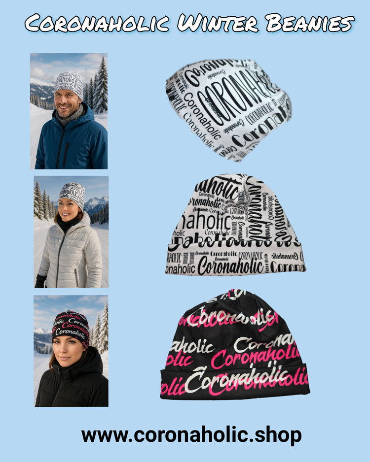 "Coronaholic Winter BEANIES"