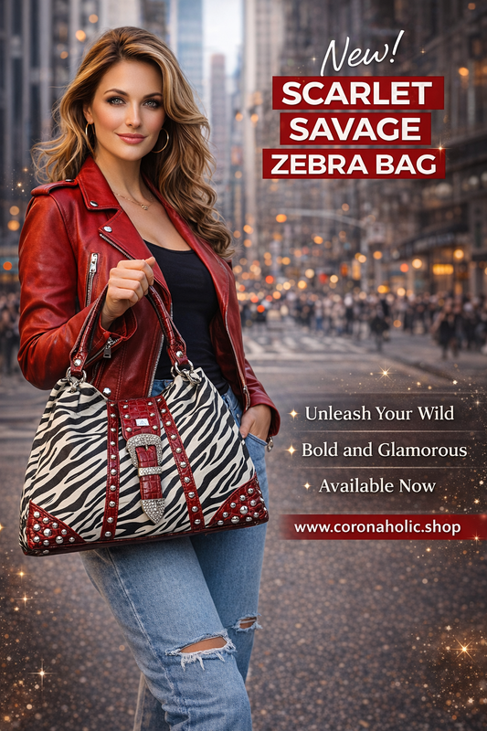 Scarlet Savage Zebra Bag – Bold Glam Statement Handbag