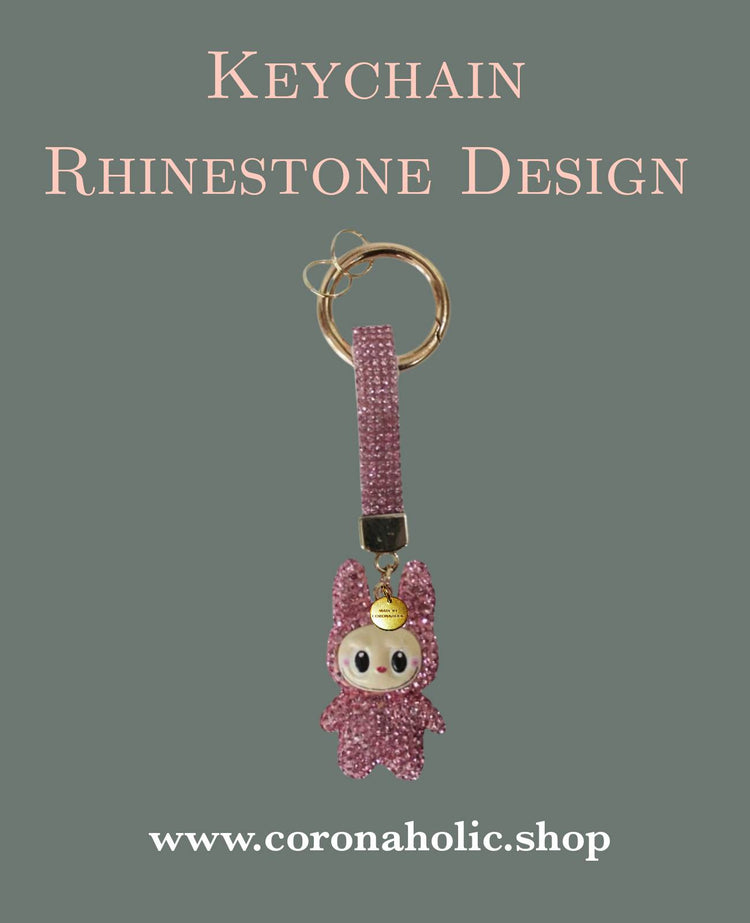 "Keychain Rhinestone Design"