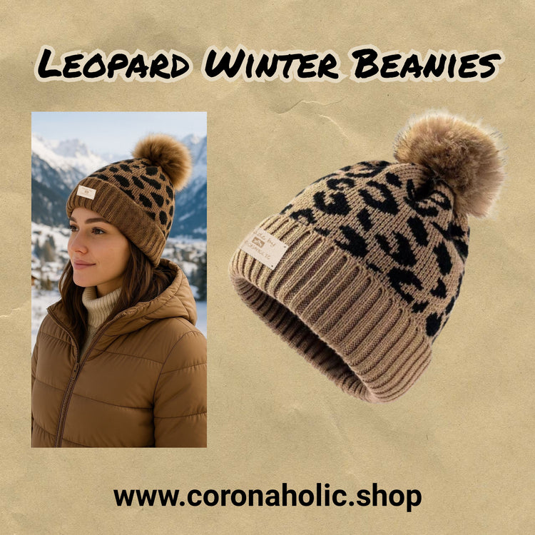 "Leopard Winter Beanies"