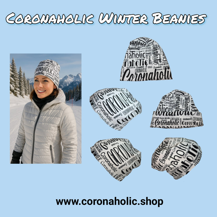 "Coronaholic Winter BEANIES"