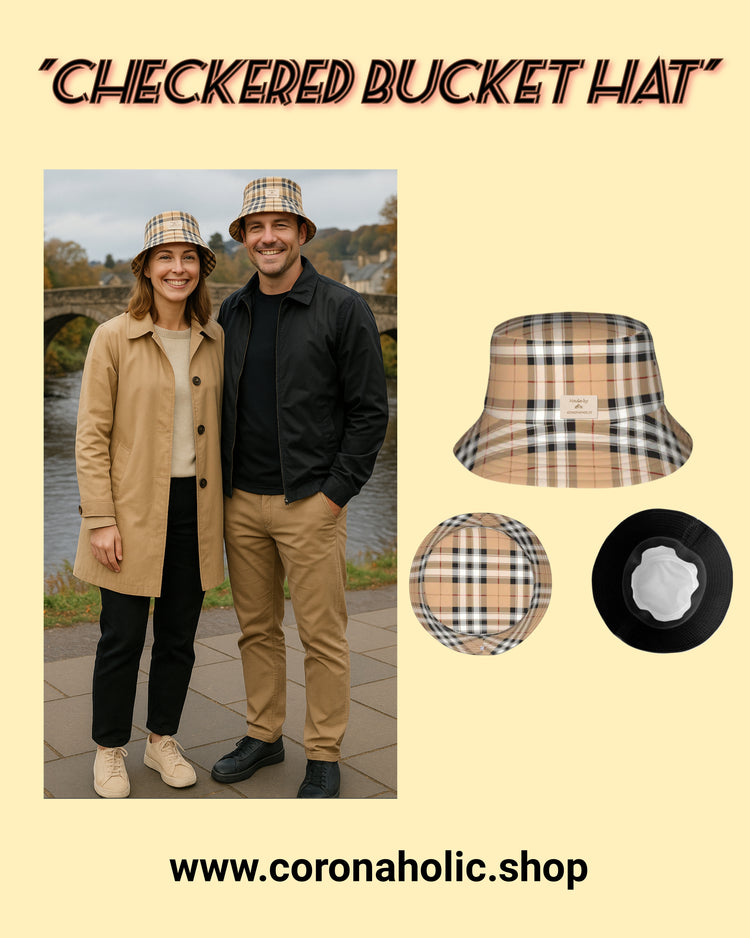"Checkered Bucket Hat"